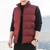 Korean Style Autumn Winter New Style Minimalist Casual Down Vest Outerwear Gilet Warm Sleeveless Padded Jacket For Men