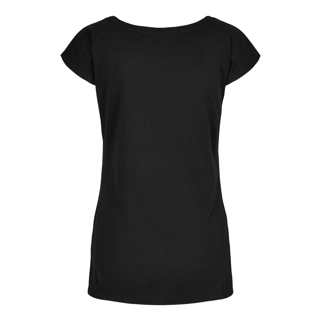 Build Your Brand Womens/Ladies Wide Neck T-Shirt