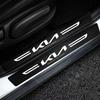 AEI1 Car Door Sill Scuff Plate for KIA K7 K5 K3 K9 Sportage Picanto Ceed RIO Optima Soul Venga Carbon Fiber Trunk Threshold Strips