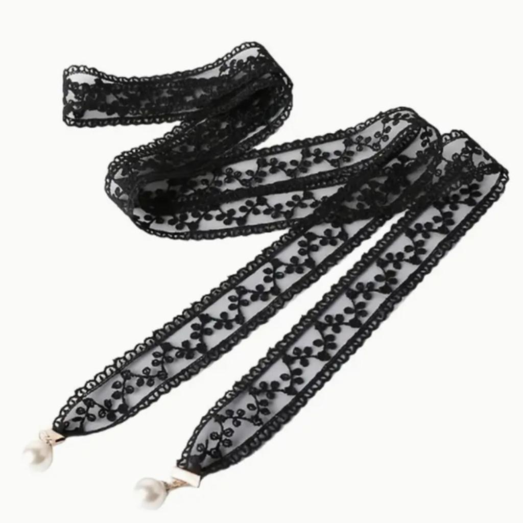 Centuri Dulci Decorative cu Dantelă pentru Talie, cu Pandantiv Perlă, Accesorii Vestimentare, Lanț pentru Talie Elegant pentru Femei