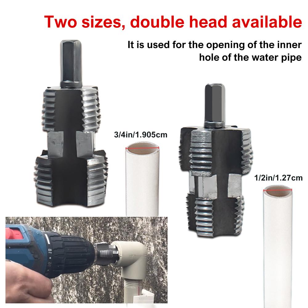 20mm-25mm Pipe Tap for PPR PPE with Hex Shank,Steel Pipe Thread Cutting Tool Right-Hand Cutting 1Set