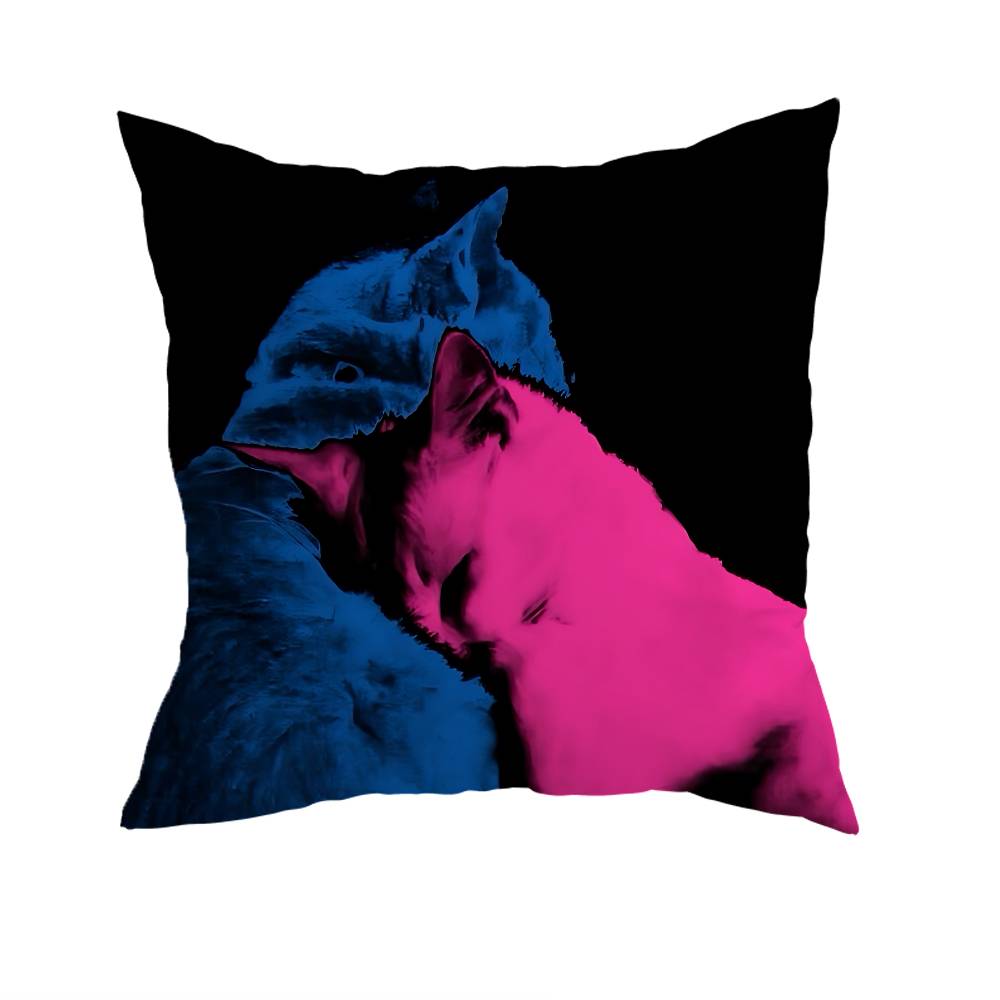 Tv Girl Pillow Case Sofa Living Room Bedroom Headboard Backrest Cushion Square Cushion Nap Time