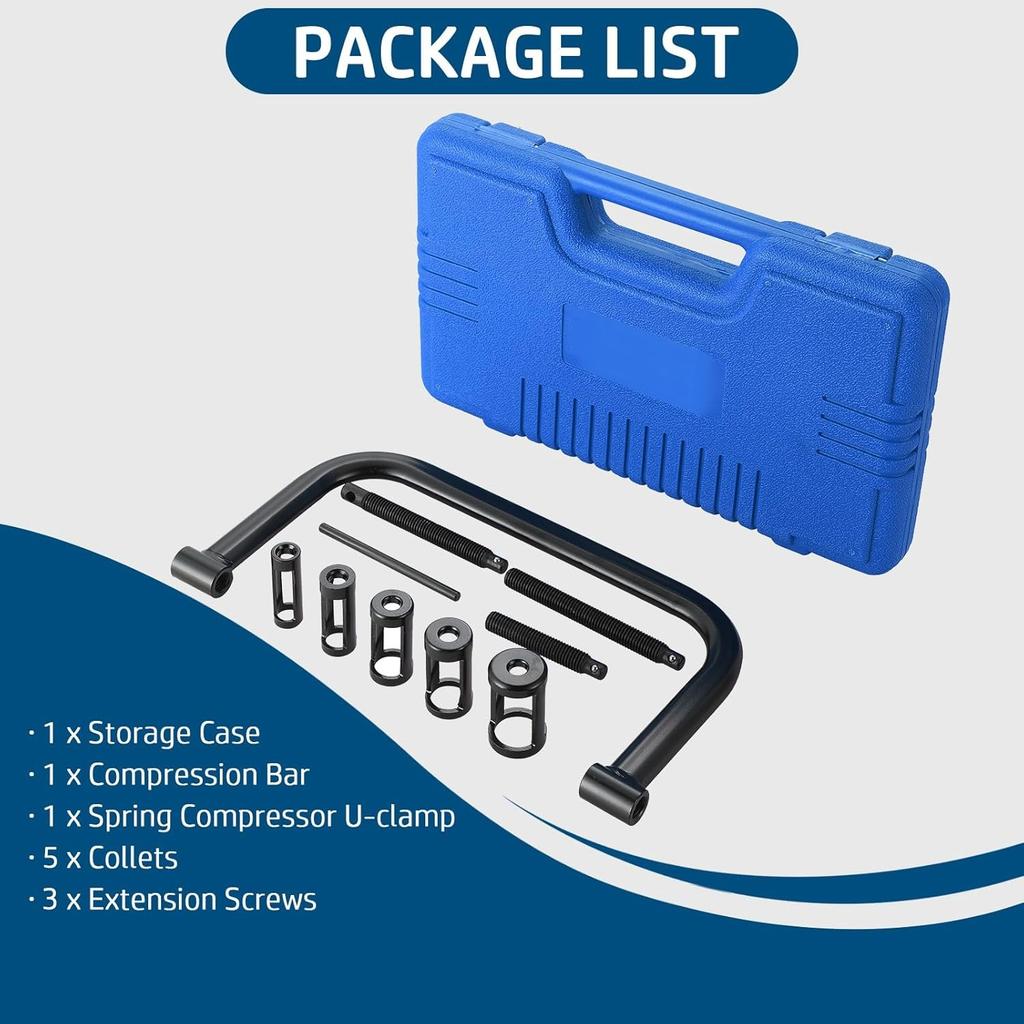 Valve Spring Compressor C Clamp Service Kit Valve Spring Removal Tool with Blue
