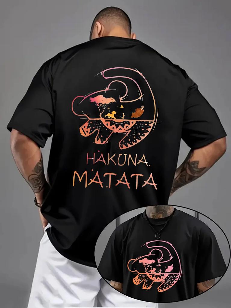 Men's Cotton T-shirts White Funny Mens Oversized T Shirt Dinosaur Print Summer Casual  Tee Shirts for Men Male