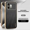 For Honor 600 600 Pro 600 Lite   Full Lens Protection Phone Case with Gold Thread Texture and Anti-Fingerprint