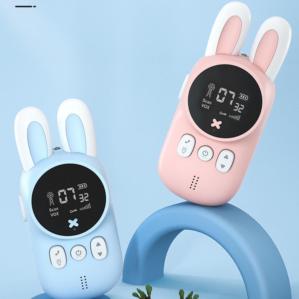 2 Stück Walkie Talkie Kinder Mini Anruf Kinder Cartoon Talkie Walkie Spielzeug 3KM Reichweite UHF Radio Gegensprechanlage Jungen Mädchen Geschenke