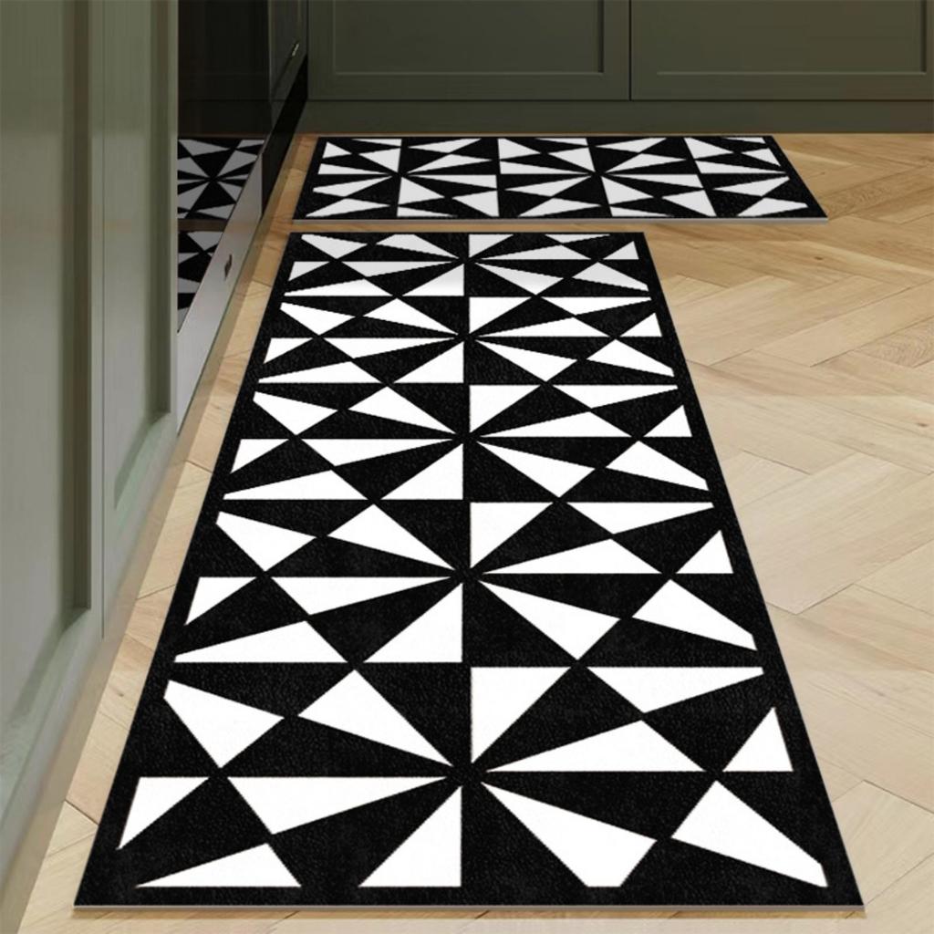 Fashion Simple Nordic Style Kitchen Mat  Carpet House Hold Carpet Modern Home Decor