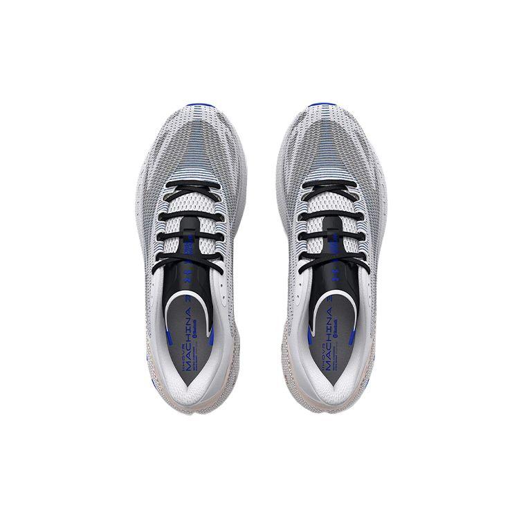 Under Armour HOVR Machina 3 Comfortable Fabric Low-Top Casual Running Shoes Men Sneaker Blue White 3025886-100