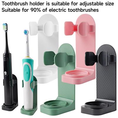 Electric Toothbrush Holder Wall-mounted Toothbrush Holder Without Drilling Wall-mounted Bathroom Shelf and Toilet Storage Rack