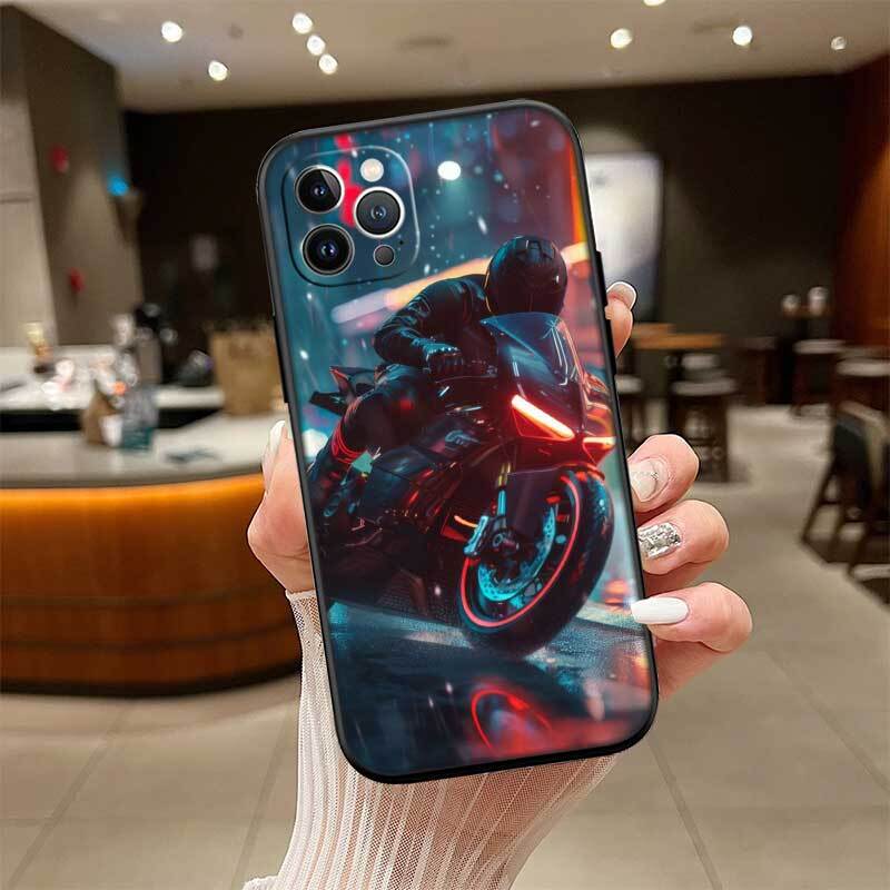 Motorcycle Racing Phone Case for Xiaomi Poco C40 C51 C50 C55 C65 C71 C75 C85 F8 F7 F6 F5 F3 F2 X7 X6 X4 X3 X2 M7 M6 M5 M4 M3 M2 Pro