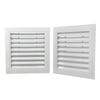 Aluminum Alloy Gable Vent White Return Air Grill New Ventilation Grille  Attics