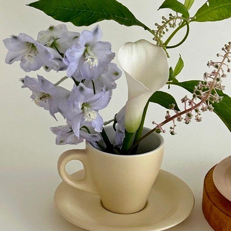 Elegant Table Chloris Coffee Cup Set 4 Colors Newlywed Home Cafe Housewarming Gift