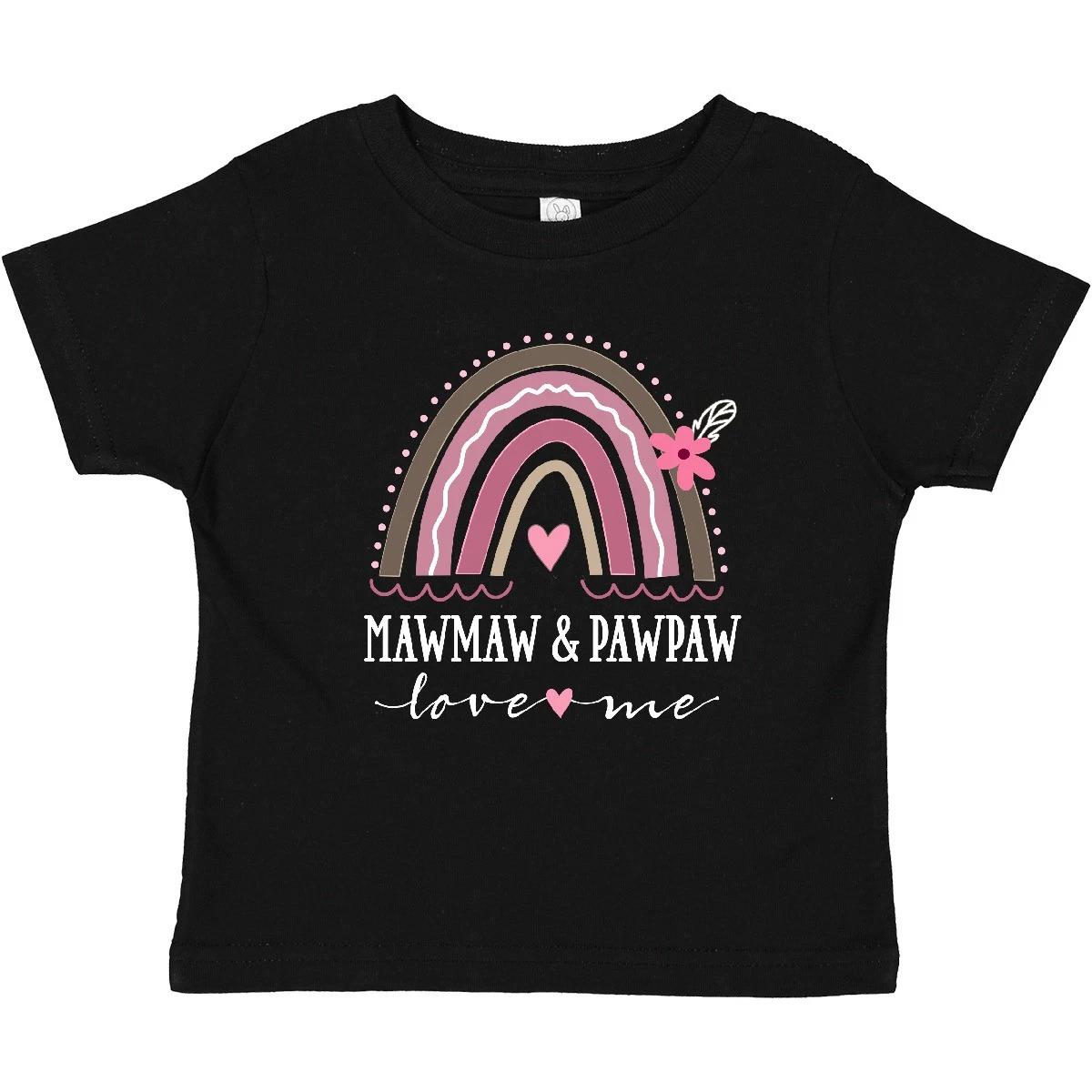 Inktastic Mawmaw And Pawpaw Love Me Baby T-Shirt Grandchild Girl Bohemian Shower 100