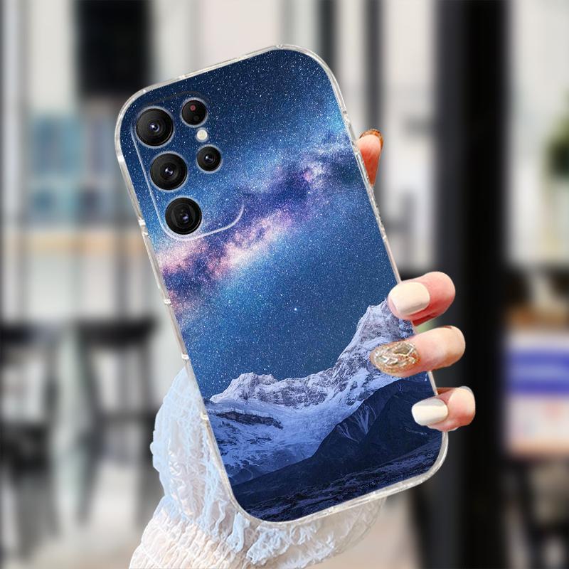 Clear Case For Samsung S25 S24 S23 S22 Ultra 5G Transparent Soft TPU Silicone Phone Cover For Galaxy S22 5G Protective Fundas