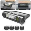 4 Sensors Car TPMS Tyre Pressure Monitoring System Solar Powered Digital LCD Display Auto Security Alarm Tester Automotive Test