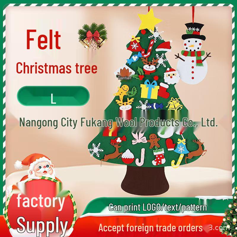 DIY Children's Felt Christmas Tree Ornaments