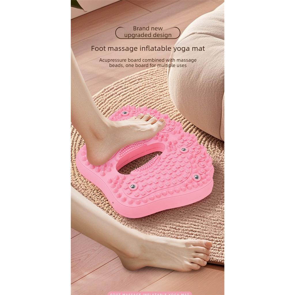Massage Foot Pad Multi-Function Magnetic Acupressure Mat New Anti-Slip Home Inflatable Foot Roller Reflexology Massager