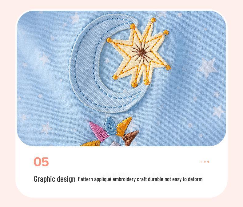 Robe d'été cartoon pour filles Little Maven - Jolie jupe à manches courtes style européen et américain