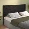 VidaXL Headboard Black 156x4x100 Cm Solid Pine Wood 819029