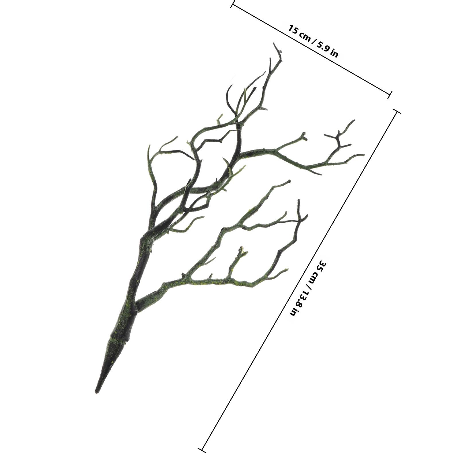 

3pcs Dark Style Deer Horn Headband Artificial Dried Tree Branches Coffee Color No Water Needed Wedding Party Decor Dried зелений