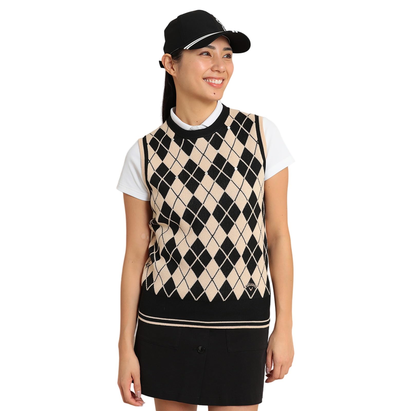 

Callaway Вязаный жилет с круглым вырезом Логотип Аргайл Гольф C24119202 LL Женский (Бренд Паттерн) / / 1010_Черный