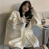 Cardigans Lazy Wind Soft Waxy Sweet College Style Sweater Cardigan Female Student Korean Style Loose Wear Outer Coat