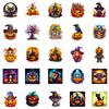50 Halloween Pumpkin Graffiti Stickers Horror Skeleton Personality Trend DIY Decorative Waterproof Stickers
