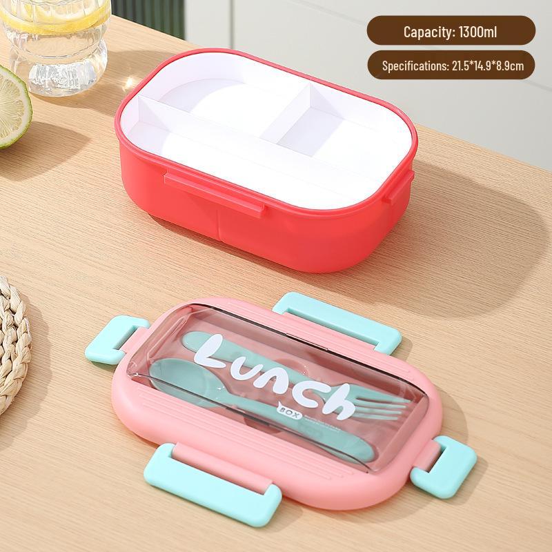 304 Stainless Steel Bento Box with Water Cup & Cutlery Set for Students & Office Workers