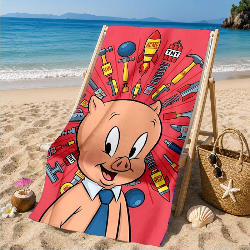 Classic Bunny Beach Towel, Microfiber Beach Towel, Perfect For Pool, Beach, Travel, Home Decor Beach Party Fan Gifts