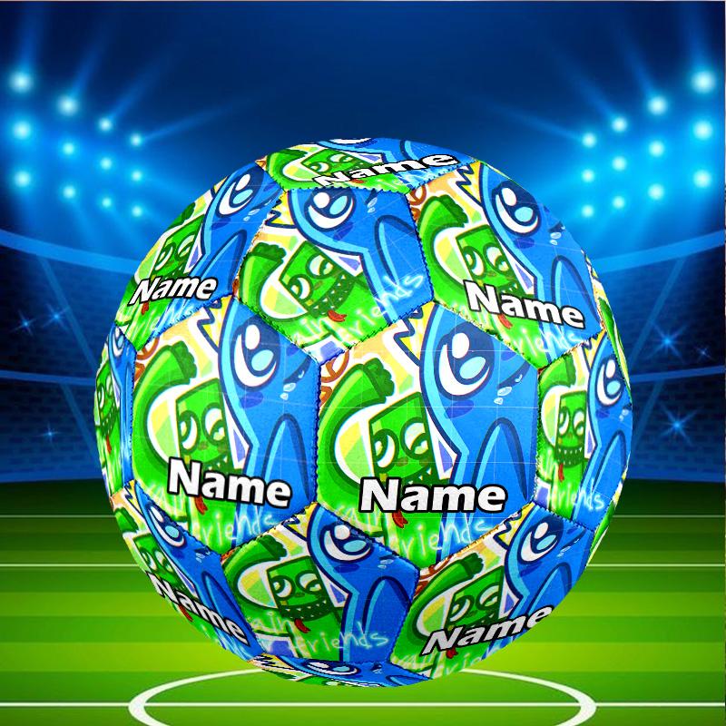 Custom Name Personalized Game Rainbow Friends Print Size 5 Soccer Ball Training & Match Football, for Team, Kicking, Gift for Football