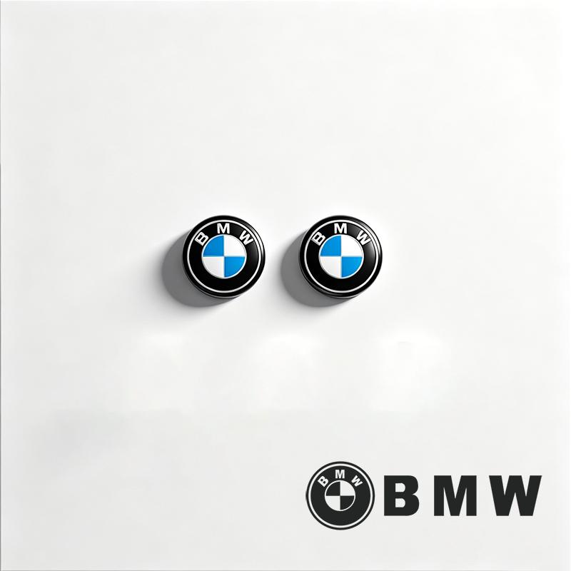 BBIG5 2/5/10Pcs Car Badge Emblem Sticker Auto Control Key Logo Accessories For BMW X1 X2 X3 X5 X4 X6 X7 iX3 F20 F10 F07 E70 E46 E90 E9