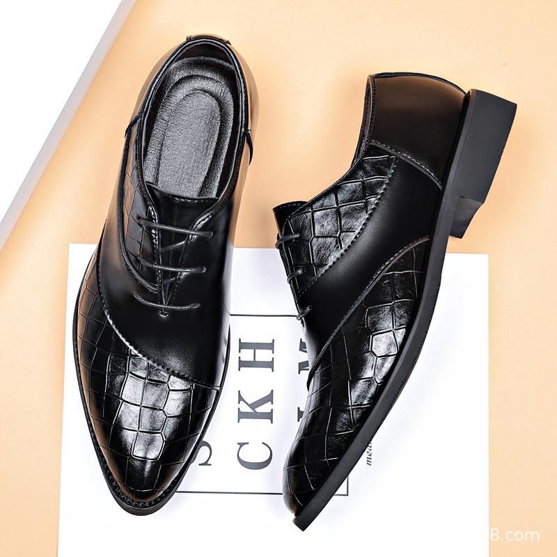 Fashion Big Size 38-49 Men's British Style Pointed Toe Dress Shoes PU Leather Comfort Business Casual Oxfords for Autumn Wedding Shoes