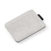Basic Faux Leather Card Holder (Light Gray)