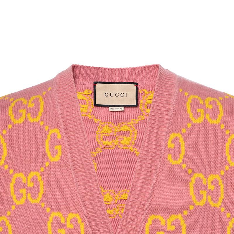 Gucci Gg Intarsia-knit Cardigan 674043-XKB3V-5874