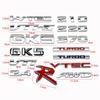 Car Modified Letters 2.4 210 220 370 GK5 VTEC I-VTEC Turbo VTI VTI-S AWD Modified Metal Body Stickers Car Trunk Badge Stickers