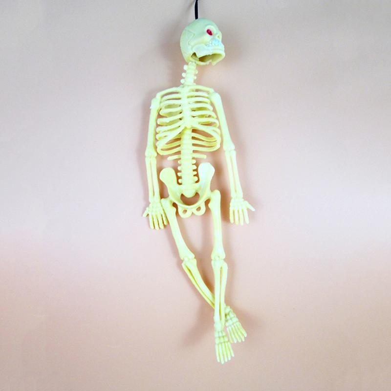 1PC Scary Skeleton Model Halloween Toy Key Chain Plastic Buckle Key Rings Multi Color Gift Party