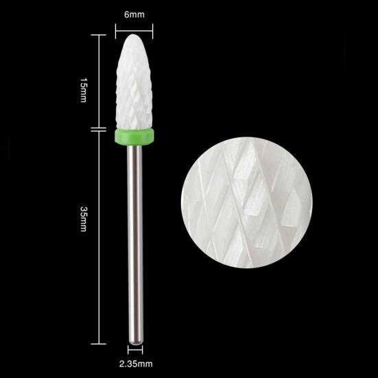 2,35 mm Schleifer Bohrer Scharf Verschleißfest Schnell Entfernen Solide Wiederverwendbar Poliert Nageloberfläche Kratzfest Polieren Entfernen Nagelhaut