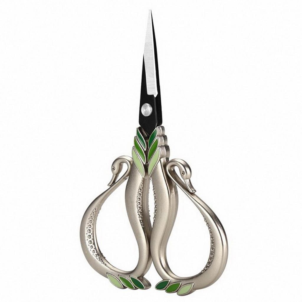 Retro Swan Embroidery & Tea Scissors - Ideal for Tea Bags, Fabric, Cross Stitch, Thread Cutting