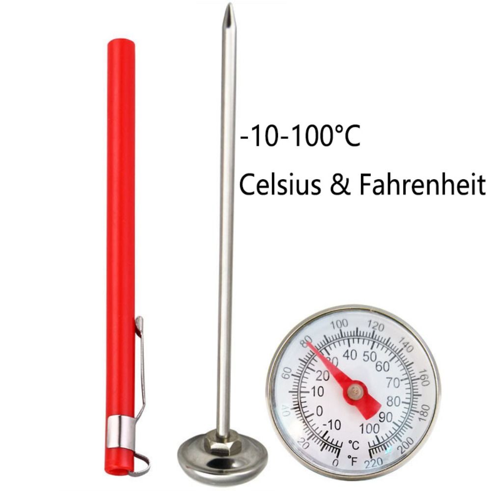 Stainless Steel Thermometer Probe -10~120 ° C Food Temperature Sensor Pointer Thermometer  Milk