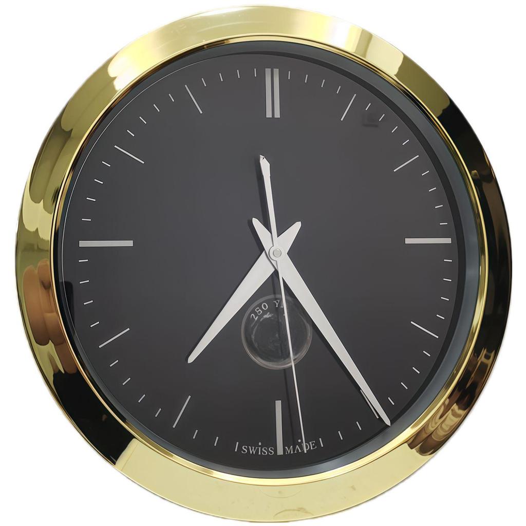 Leuchtende Lux Wandmontierte Metalluhr: Modernes Dekorationsstück für Wohnzimmer