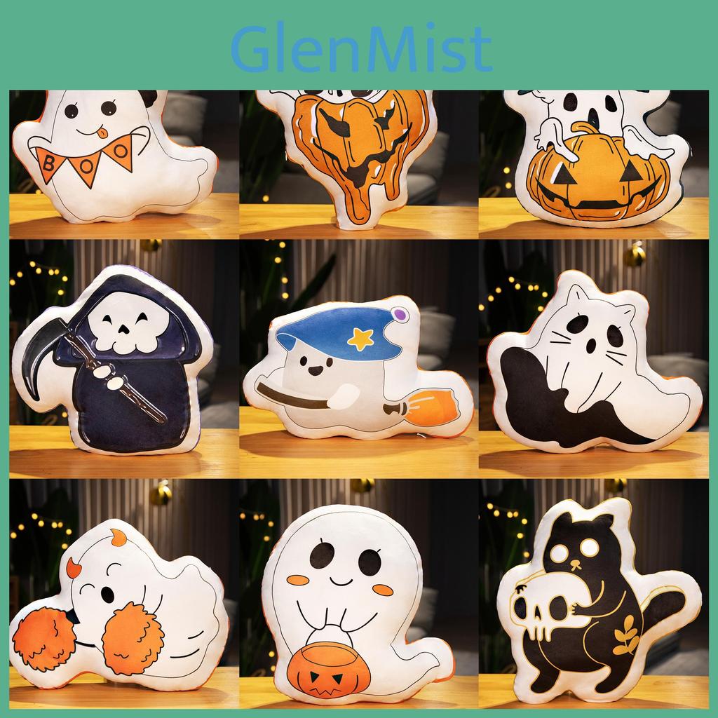 Halloween Spook Pluche Kussen Met Grappige Demon Print Voor Feestdecoraties En Cadeau-ideeën