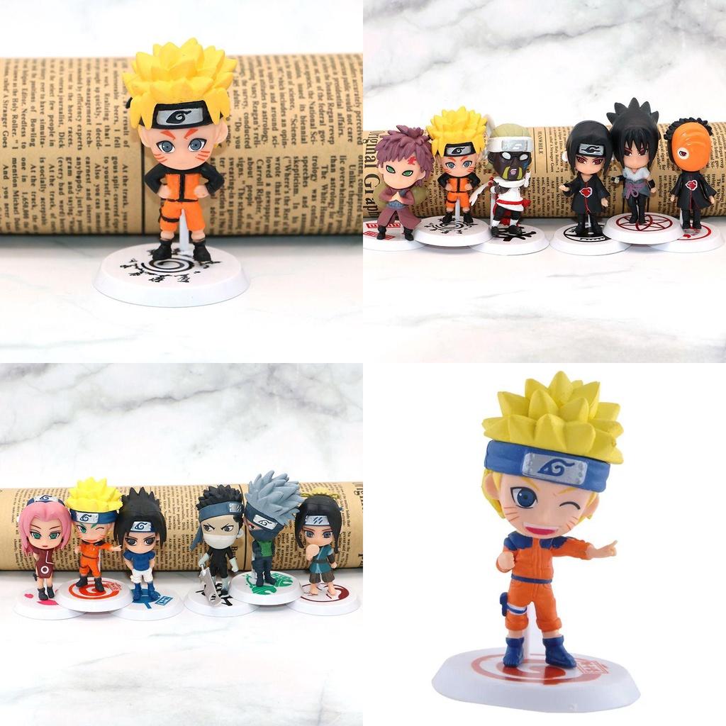 Beautifully Crafted 6pcs Naruto Action Figures Pvc Miniatures Perfect For Fans Gift And Decor