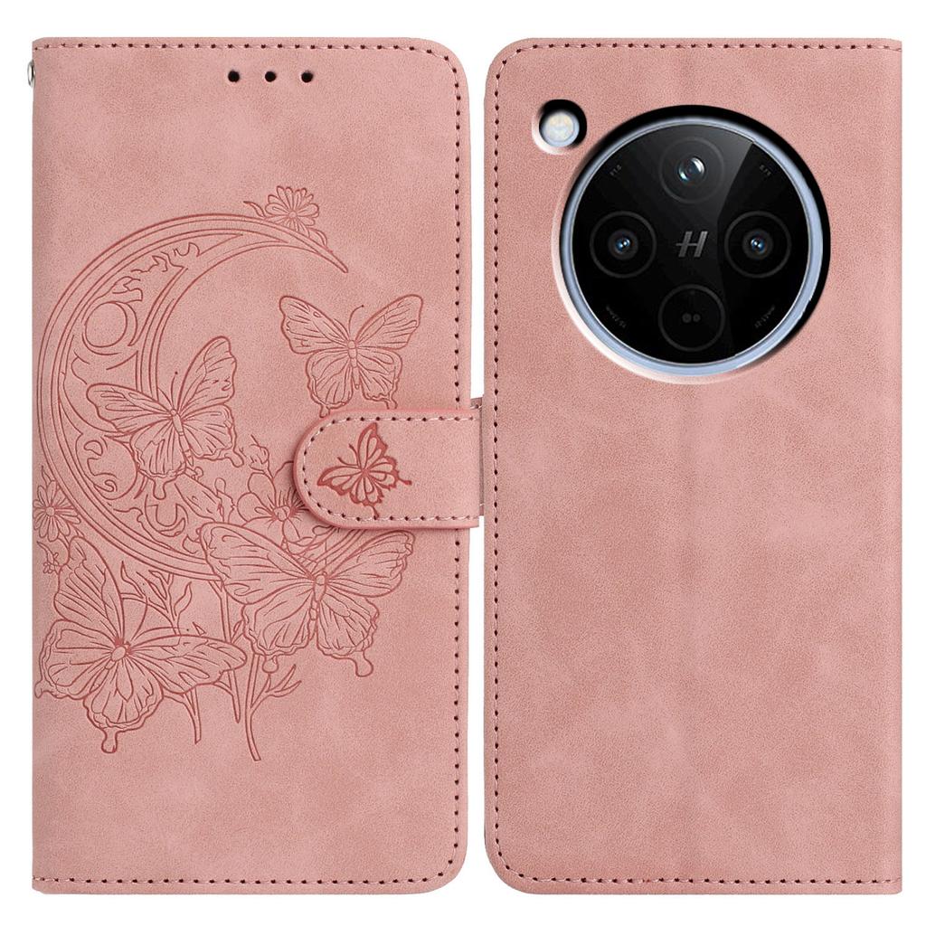 For Oppo Find X8s+ 5G/Find X8 5G Case Butterfly Flower Imprinted PU Leather Wallet Stand Phone Cover