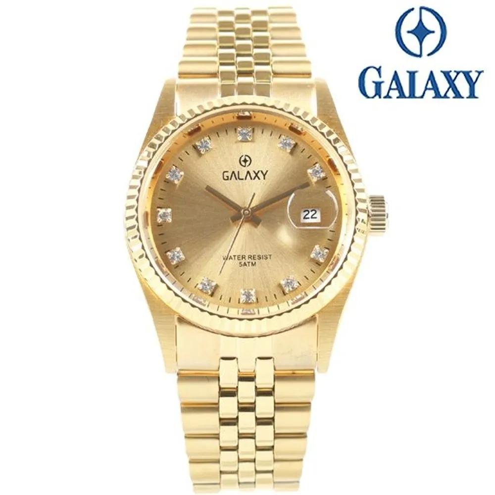 Galaxy 50M Waterproof Men's/Women's Couple Wristwatch QT7013MC/QT7013FC