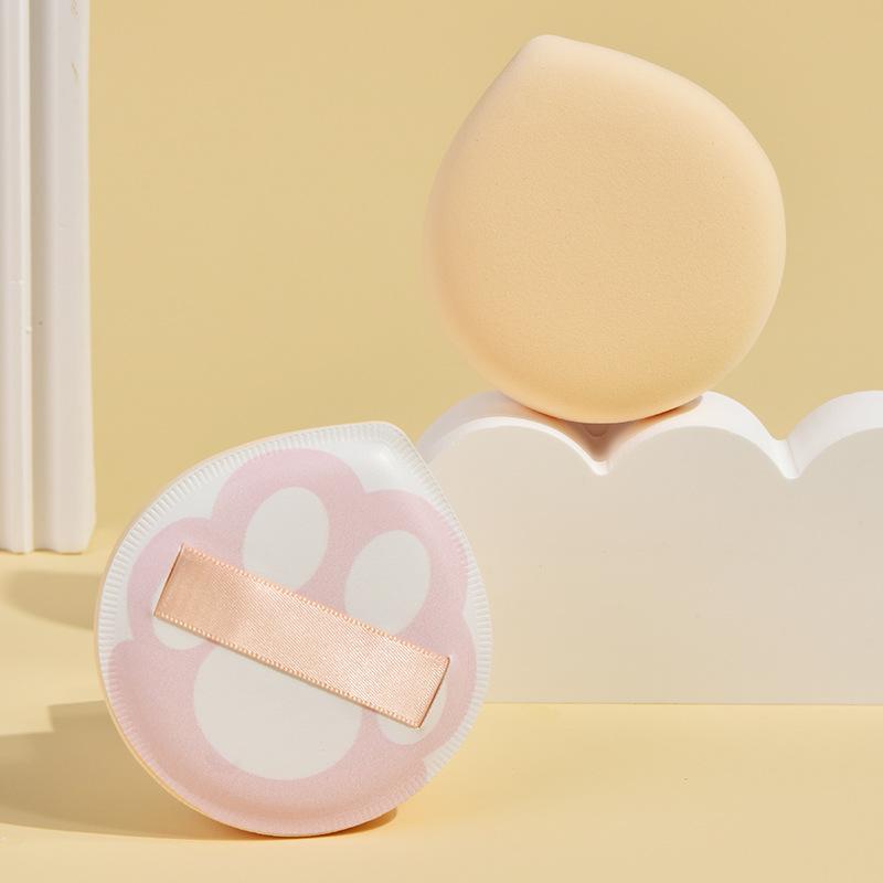 פוף איפור סופר עבה רך בצורת טיפת מים פוף קוסמטי כרית אוויר קונסילר ספוג איפור למייקאפ כלי יופי שימוש כפול רטוב יבש