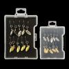 1/10 stk Mikro Roterende Glitter Amerikansk Roterende Loop Krog Metal Jigs Fiskebait Mini Glitter Guld Sølv Roterende Svingbait