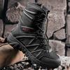 Fashion Mid-Calf Boots Men's Tactical Desert High Top Shoes Retro Style Motorcycle Boots Outdoor Hiking Camping Shoes Comfy Ankle Boots