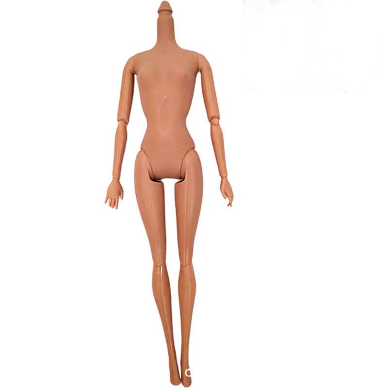 

Кукла Барби Тело Шарнирное Пластиковая Игрушка Детям Подарок на День Рождения Украшение для Дома Brown