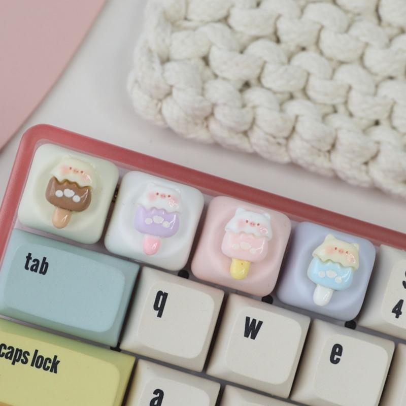 Customizable Piggy Theme Resin Keycaps Mechanical Keyboard Keycap Featuring Ergonomic And Slip Proof