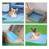 Dog Cooling Pad Ice Silk Fabric Self Cooling Gel Breathable Washable Summer Pet Mat for Dogs Cats Sofa Kennel Bed Comfortable La